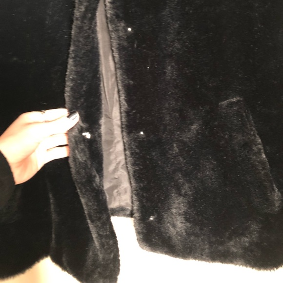 ZARA faux fur jacket, SZ S - Picture 5 of 5